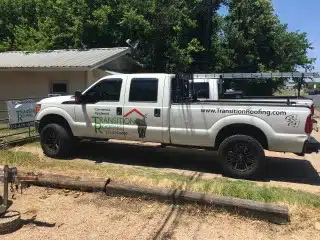 Transition roofing truck 