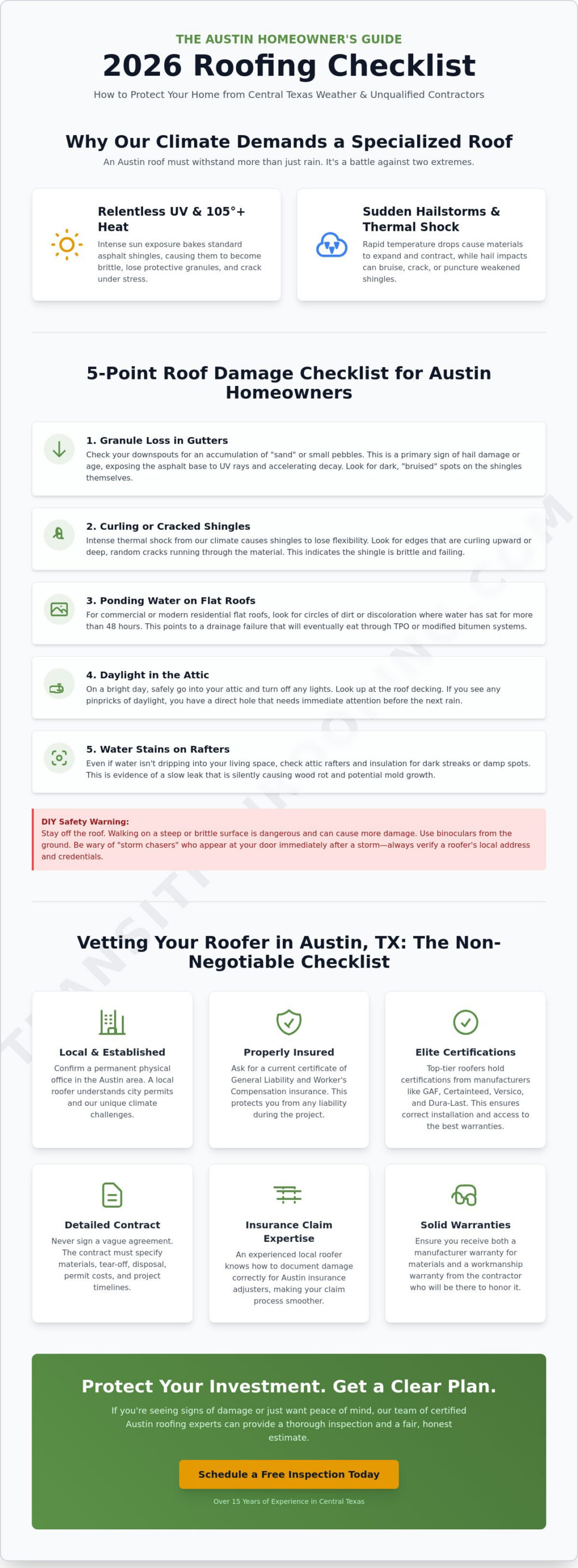 Choosing the Best Roofers in Austin TX: A 2026 Property Owner’s Checklist