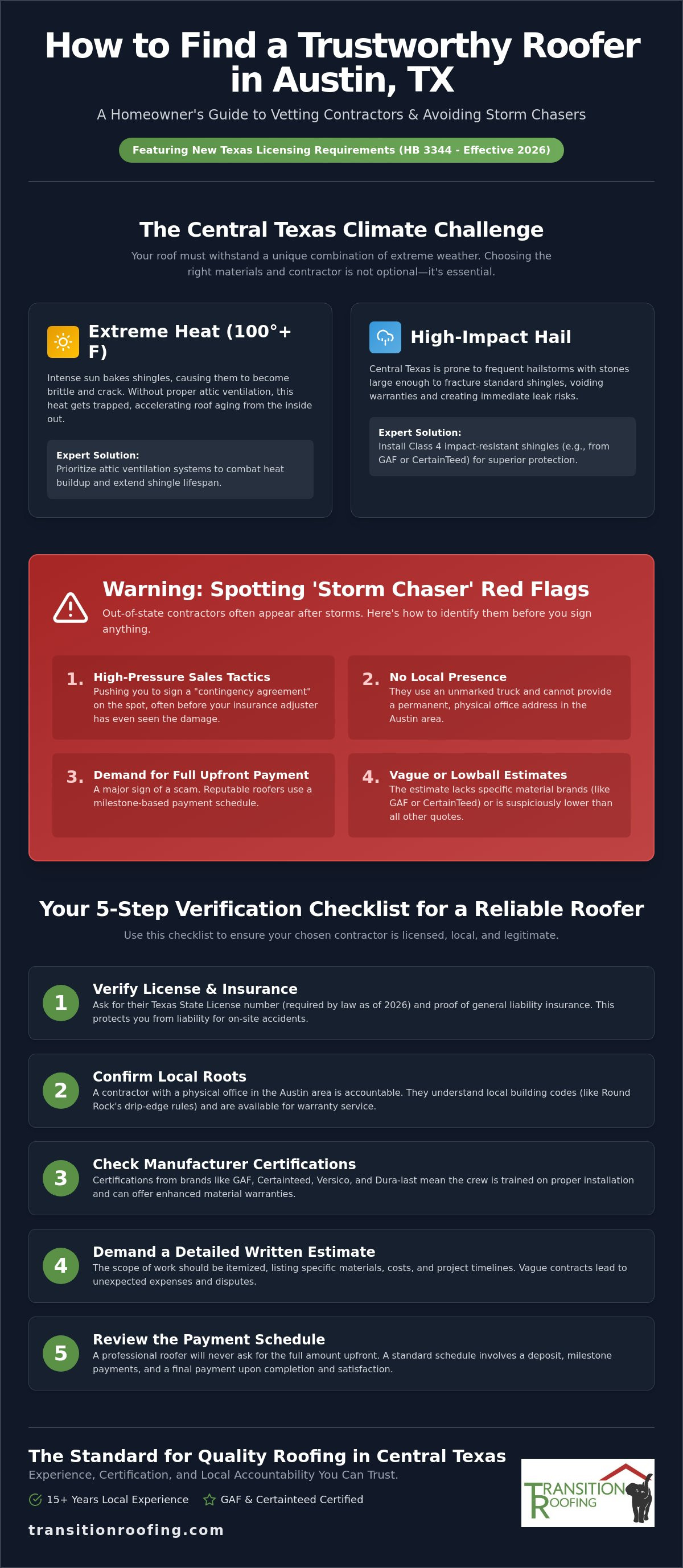 Finding a Trustworthy Roofer in Round Rock: The 2026 Homeowner’s Guide