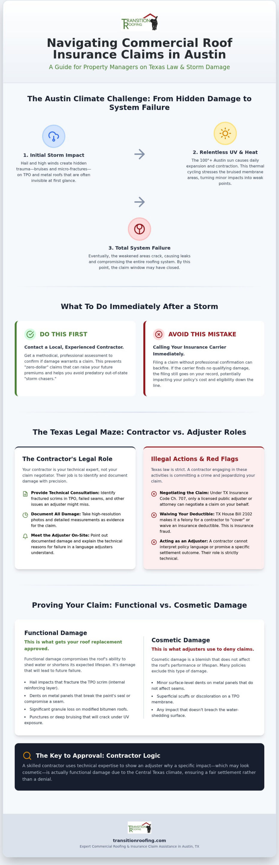 Commercial Roof Insurance Claims in Austin: A Property Manager’s 2026 Guide